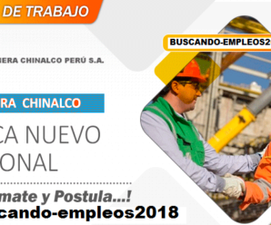 Compañia Minera Chinalco Solicitando Personal para Proyecto Minero