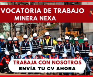 Nueva Convocatoria Laboral Minera Nexa Resources Perú S.A.A.