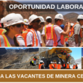 Vacantes para trabajar en SOCIEDAD MINERA CERRO VERDE S.A.A. 4 Plazas Disponibles