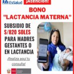 Bono Lactancia: Requisitos para cobrar el Bono de 820 soles