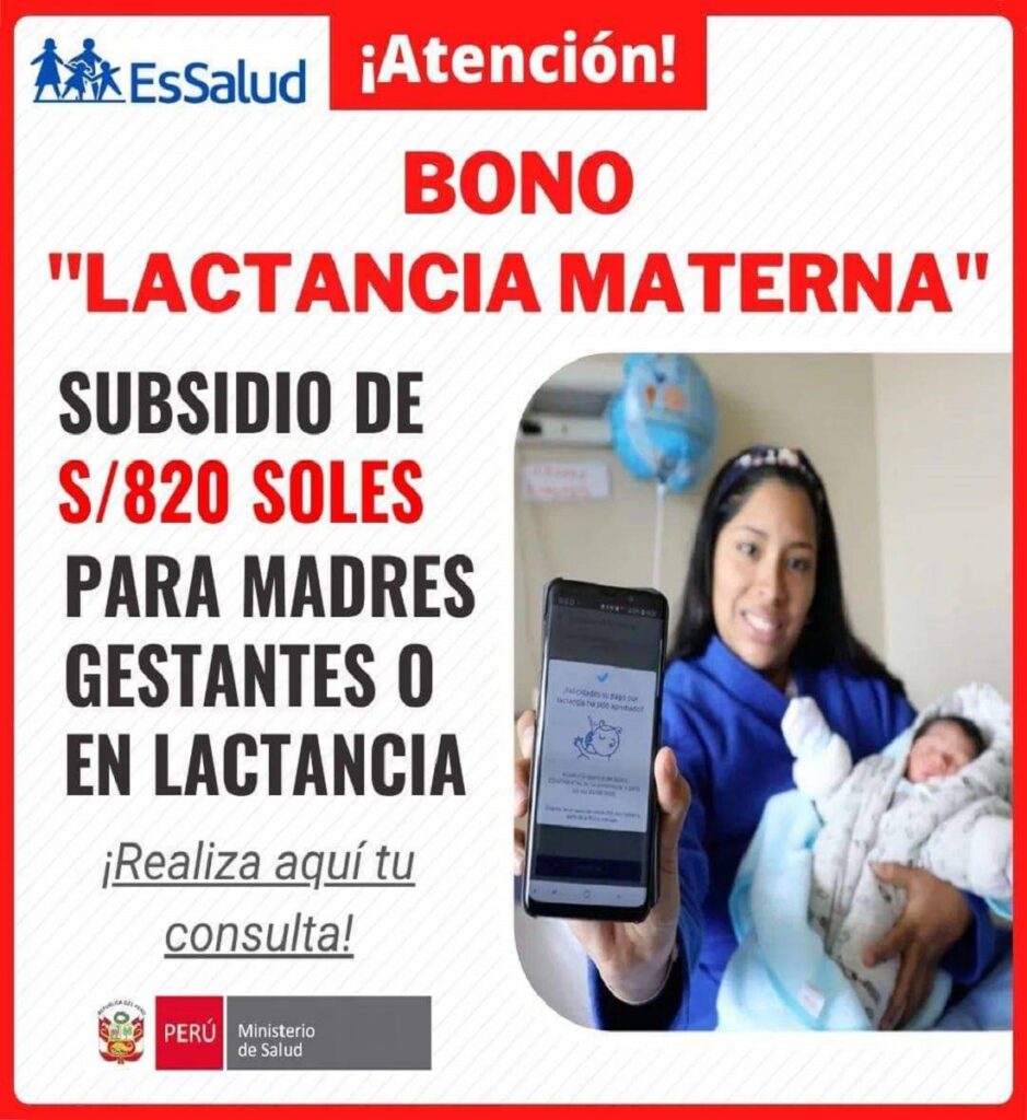 Bono Lactancia: Requisitos para cobrar el Bono de 820 soles
