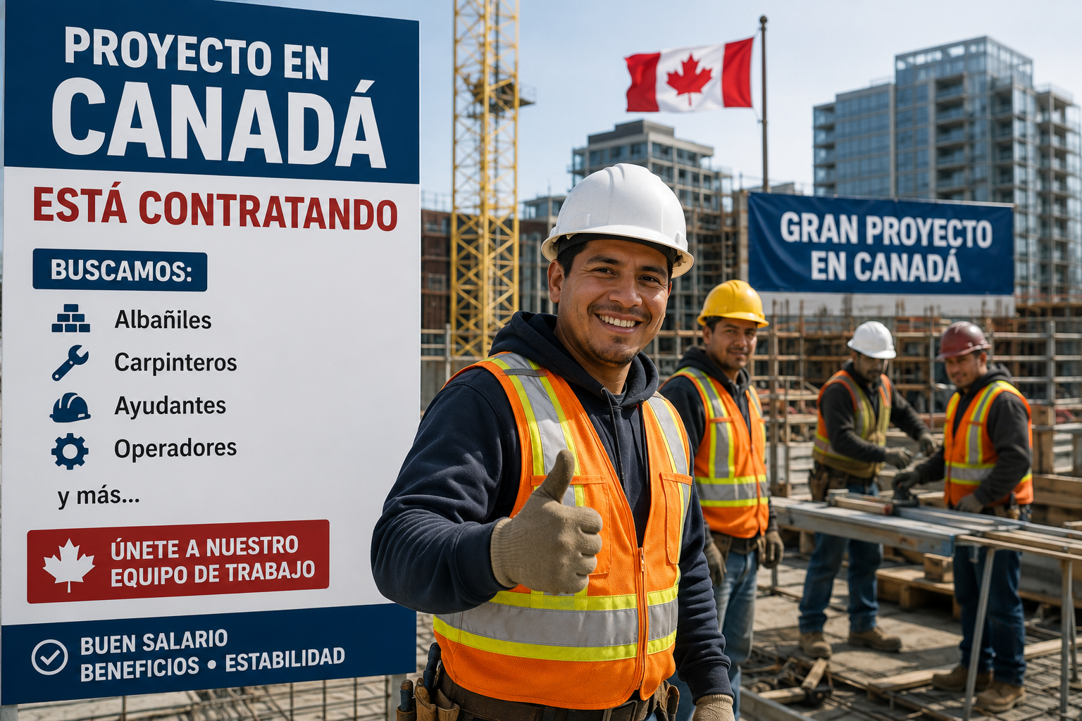 Proyecto en Canada está contratando